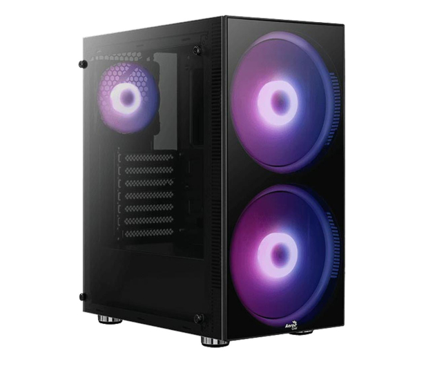 AEROCOOL Python ARGB Czarna Mid Tower AEROPGSPYTHON-G-BKRG - 623760 - zdjęcie